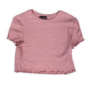 Shein Pink Crop Top Size Extra Large